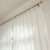 White Pure White Voile Sheer Outdoor Custom Curtains
