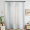 White 850-0 Lorna French Linen Custom Pleated Curtains Panel