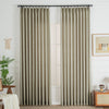 Taupe Grey 850-8 Lorna French Linen Custom Pleated Curtains Panel