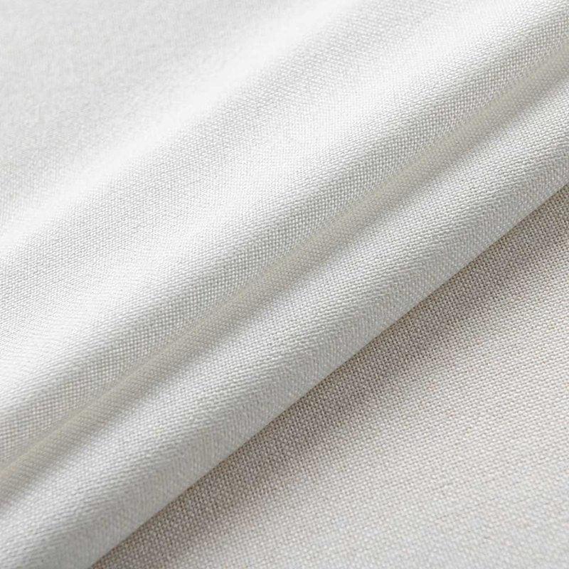 White Airy Elegant White Faux Linen Custom Curtains For Living Room And Bedroom
