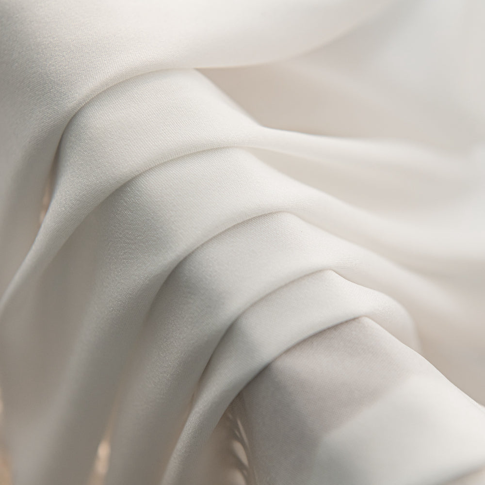 White Pure White Voile Sheer Custom Curtains