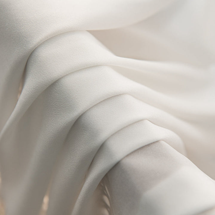 Pure White Voile Sheer Drapres - ixacurtains