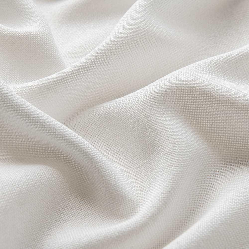 White Airy Elegant White Faux Linen Custom Curtains For Living Room And Bedroom