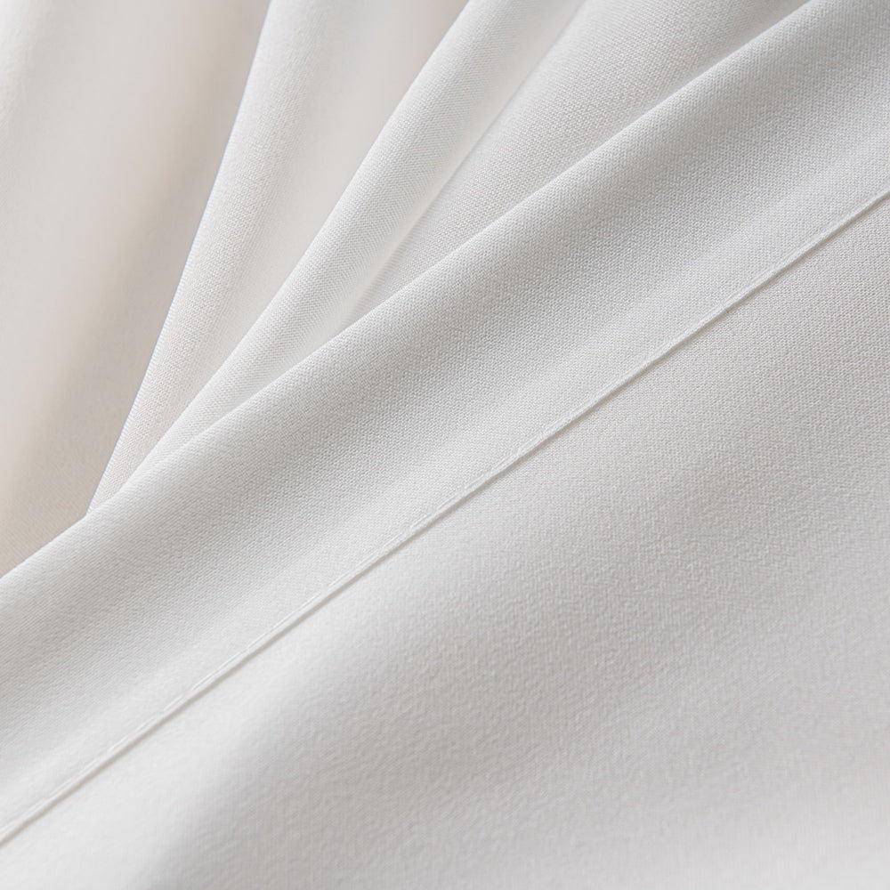 White Pure White Voile Sheer Custom Curtains