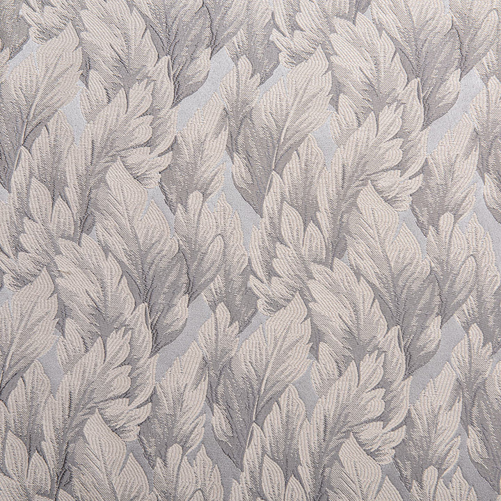 Gray Fern Elegant Jacquard Patterns Custom Curtains