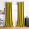 Aushme Black Luxury Pleat Velvet Room Darkening Curtains