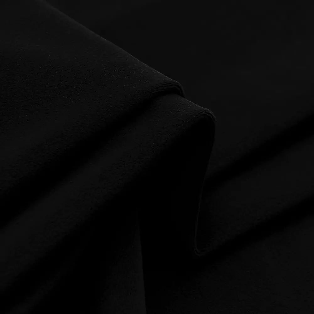 Aushme Black Luxury Pleat Velvet Room Darkening Curtains Aushme