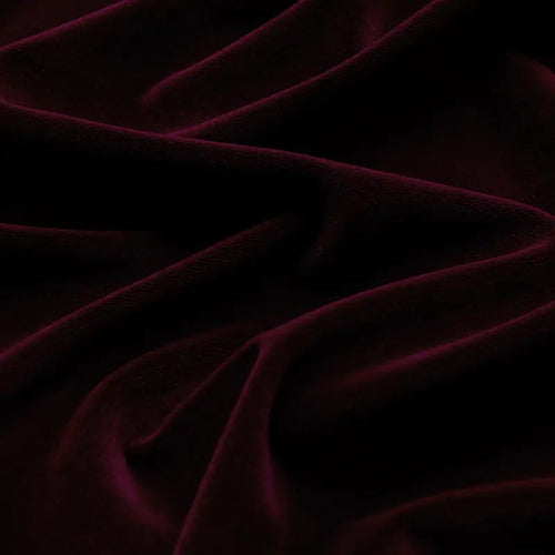 Wine red velvet curtains swatch