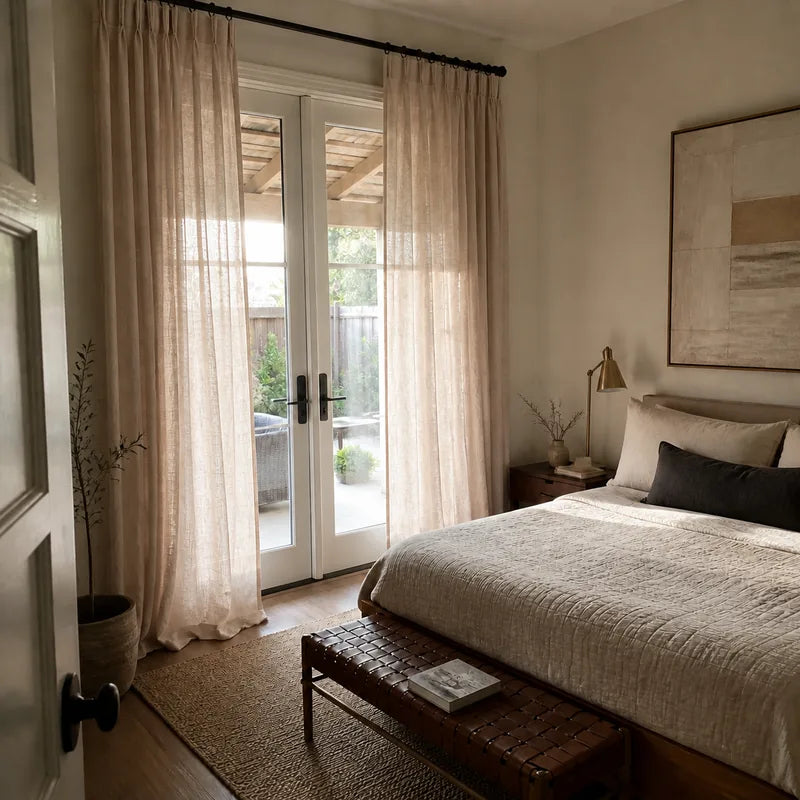 Elara Soft-Touch Linen Blend Curtain