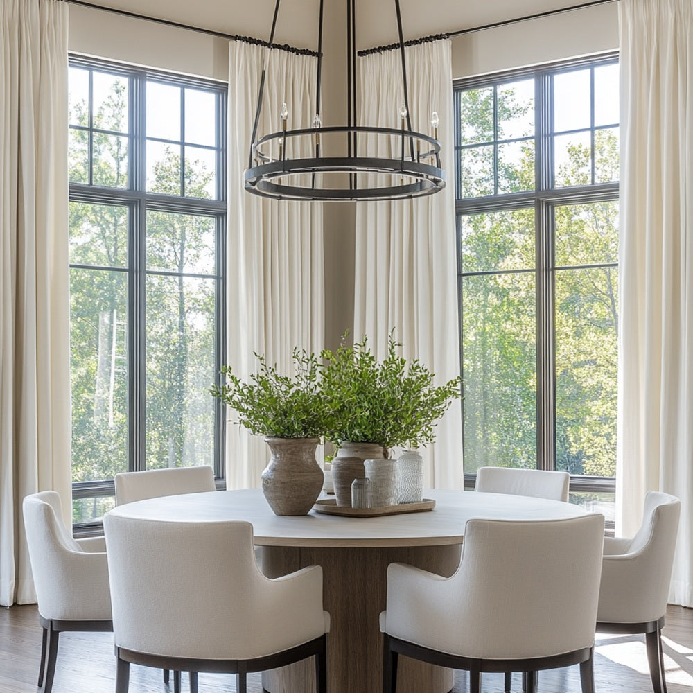 Elise Heavyweight Textured Faux Linen Custom Curtains