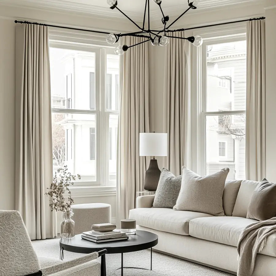 Aura Heavyweight Fantasy Cotton Pleated Custom Curtains