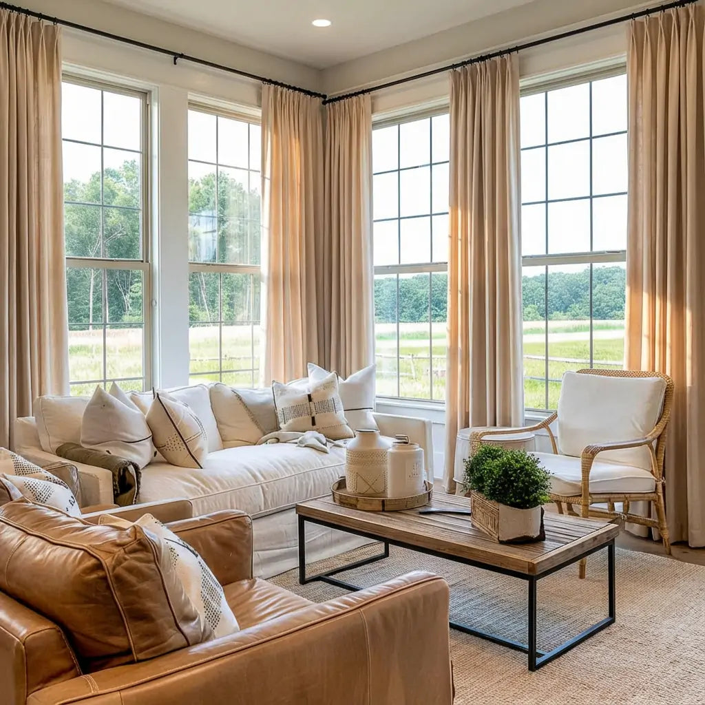 Aura custom curtains for living room