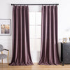 Purple Aushme Luxurious Velvet Bathroom Custom Curtains