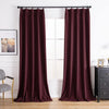 Wine Red-17 Aushme Luxurious Velvet Room Darkening Custom Drapes