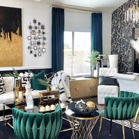 Aushme Luxurious Pleat Velvet Room Darkening Drapery