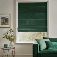 Aushme Luxurious Velvet Roman Shade