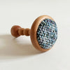 Colored Plate Button Gauze Wooden Curtain Wall Hook/1pc ixacurtains Original color wood BG-4