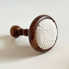 Colored Plate Button Gauze Wooden Curtain Wall Hook/1pc ixacurtains