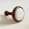 Colored Plate Button Gauze Wooden Curtain Wall Hook/1pc ixacurtains