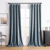 Blue Gray-48 Aushme Luxurious Velvet Room Darkening Custom Drapes