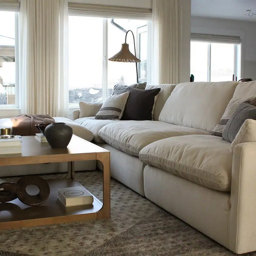 Breezy Meadow Beige Linen Sheer Pleat Custom Curtains