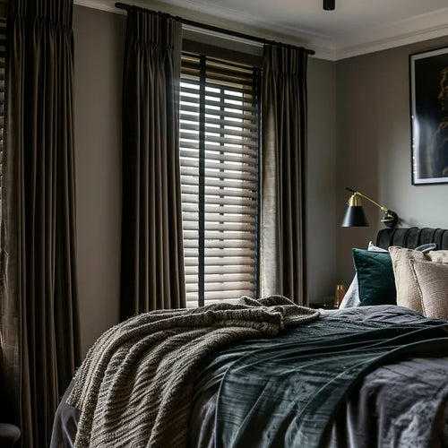 Brown_velvet_custom_curtains_for_bedroom