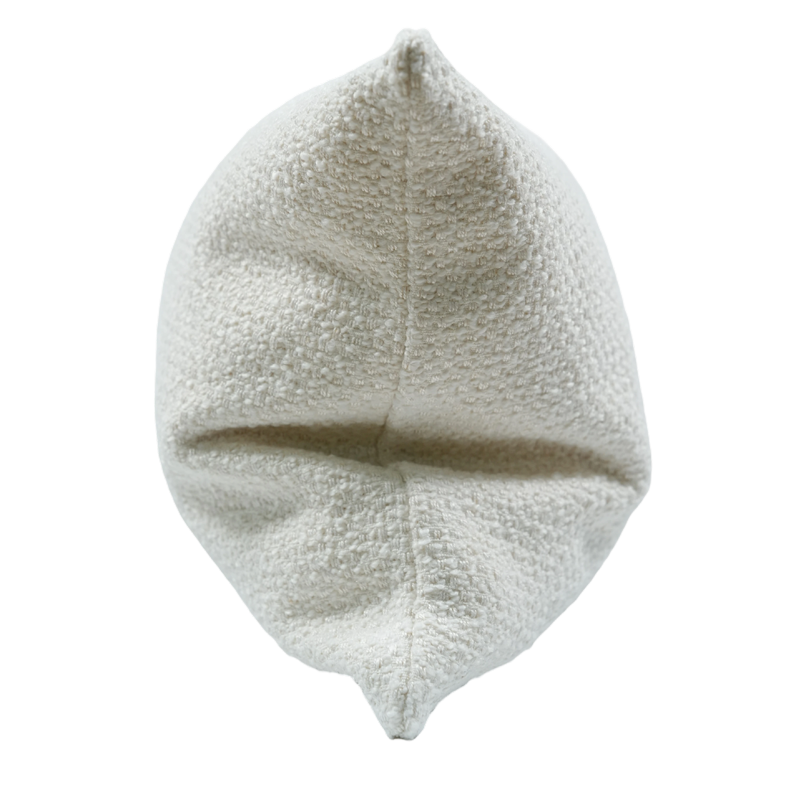 Anya Luxe White & Leather Lumbar Pillowcace