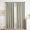 Canvas Grey-4 Lullaby Faux Linen Textures Blackout Custom Curtains