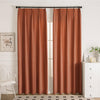 Orange Brown-28 Doux Velvet Elegance Room Darkening Custom Curtains