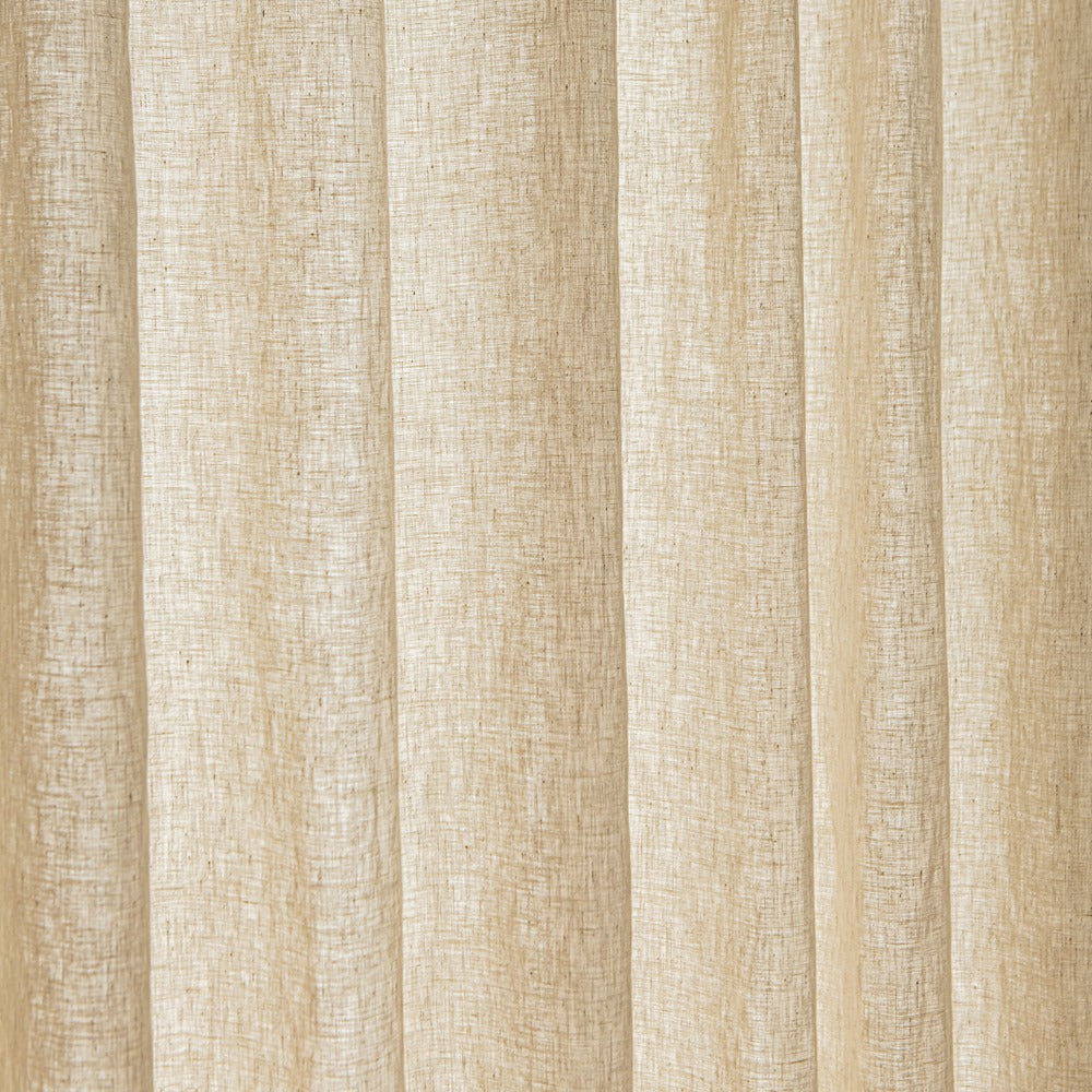 Linen color Everly 100% Natural Linen Custom Curtains Panels
