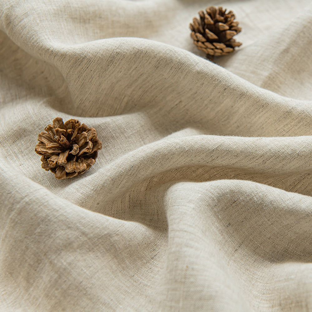 Linen color Everly 100% Natural Linen Custom Curtains Panels
