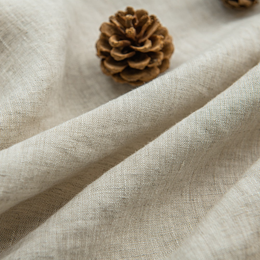 Linen color Everly 100% Natural Linen Custom Curtains Panels