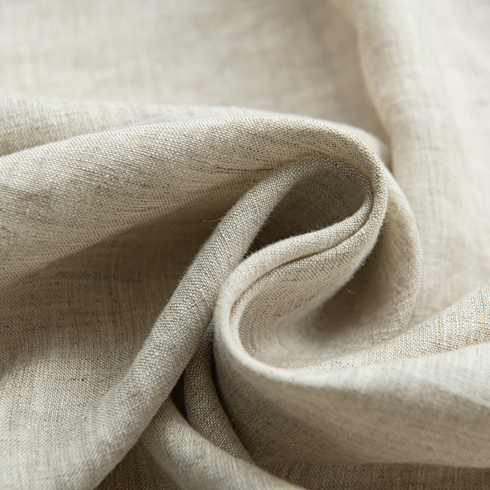 Linen color Everly 100% Natural Linen Custom Curtains Panels