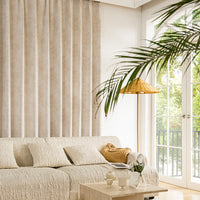 Fireworks Pattern Audrey Fireworks Heavyweight Beige Patterned Custom Curtains