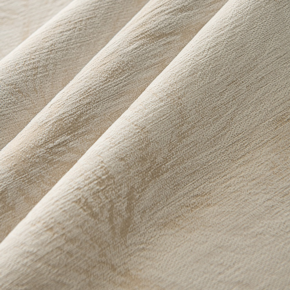 Audrey Fireworks Heavyweight Beige Patterned Grommet Soft Top Custom Curtains Audrey