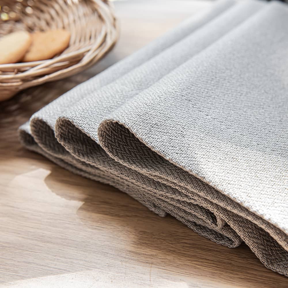 Lullaby Faux Linen Textures Blackout Custom Curtains