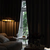 Lullaby Faux Linen Textures Blackout Custom Curtains