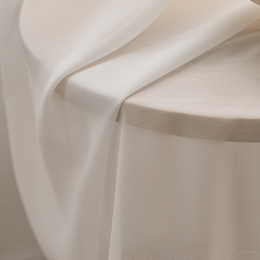 Vent White Light-Filtering Pleat Sheer Curtain