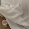 Fina Soft-Touch White Linen Pleat Sheer Curtains with Grid Texture