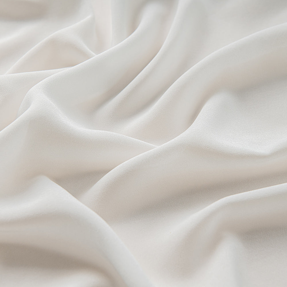 White Cloud Water Repellent White Sheer Outdoor Custom Curtains