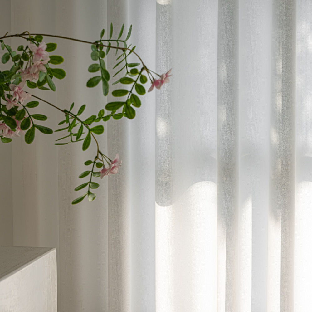 Glint Moonlight Luxe Soft-Touch Wrinkle-Free Pleated Sheer Curtain Glint