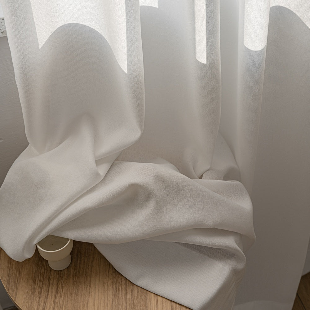Glint Moonlight Luxe Soft-Touch Wrinkle-Free Pleated Sheer Curtain Glint
