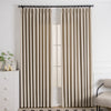 Beige White-13 Tuscany Woven Faux Linen Bathroom Custom Curtains