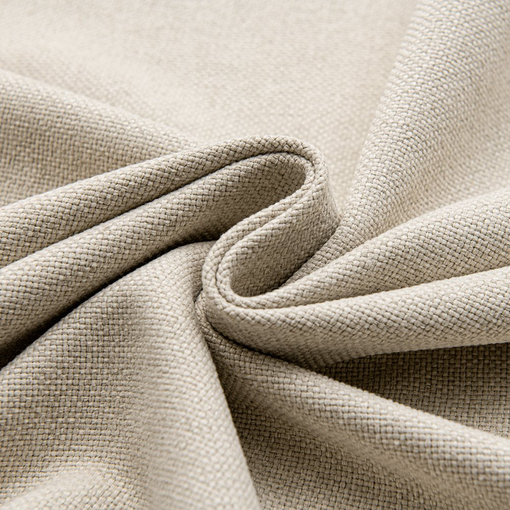 Tuscany Woven Faux Linen Custom Curtains