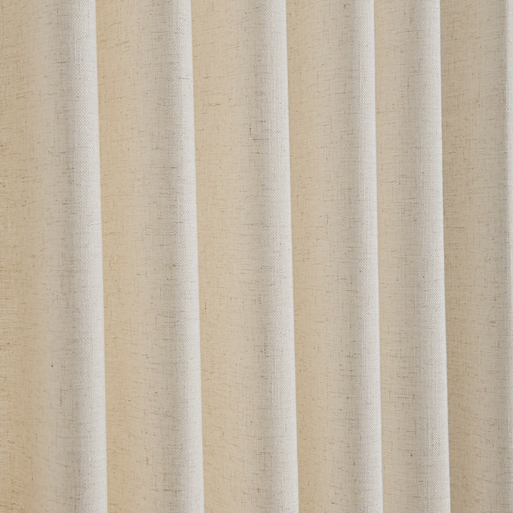 Cozy Heavyweight Linen Woven Bathroom Custom Curtains