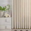 Cozy Heavyweight Linen Woven Bathroom Custom Curtains