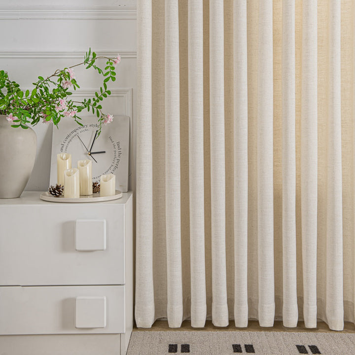 Cozy Heavyweight Linen Woven Custom Curtains