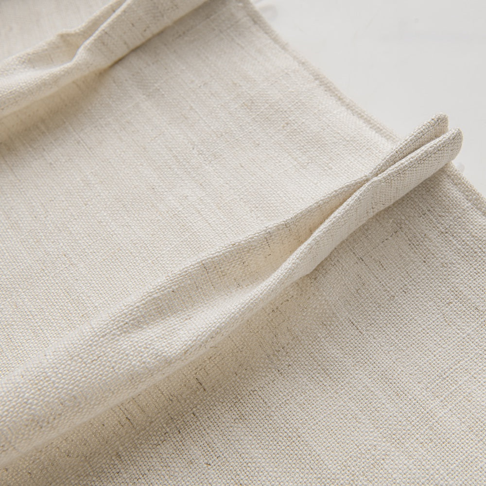 Cozy Heavyweight Linen Woven Bathroom Custom Curtains