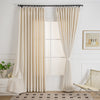 Cozy Heavyweight Linen Woven Bathroom Custom Curtains