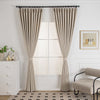 Tuscany Woven Faux Linen Bathroom Custom Curtains